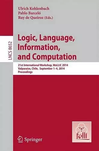 Logic, Language, Information, and Computation cover