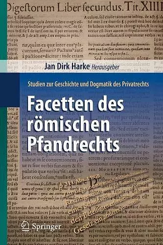 Facetten des römischen Pfandrechts cover