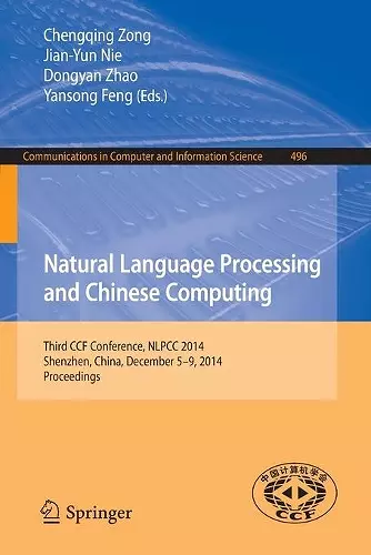 Natural Language Processing and Chinese Computing cover