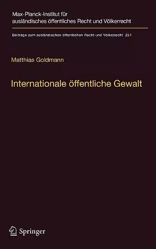 Internationale öffentliche Gewalt cover