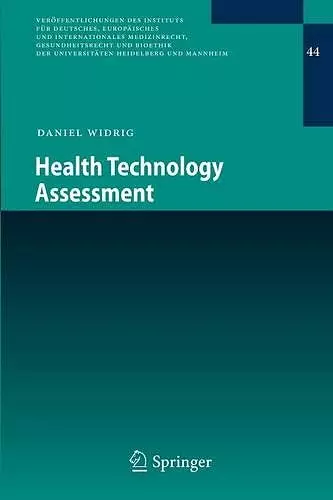 Health Technology Assessment cover