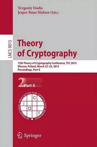 Theory of Cryptography cover