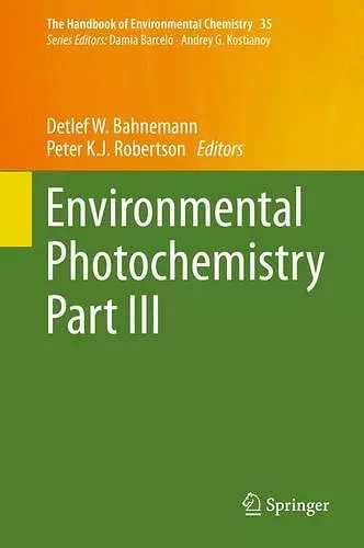 Environmental Photochemistry Part III cover