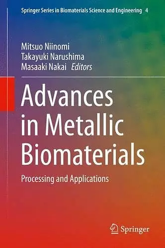 Advances in Metallic Biomaterials cover