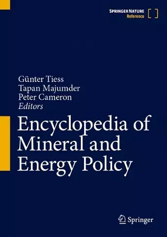 Encyclopedia of Mineral and Energy Policy cover