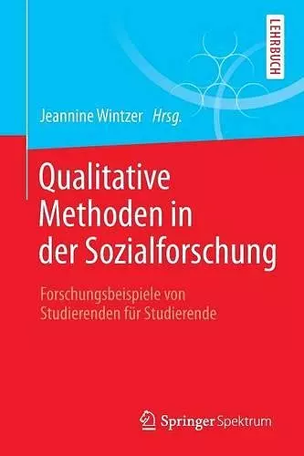 Qualitative Methoden in der Sozialforschung cover