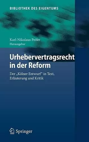 Urhebervertragsrecht in der Reform cover