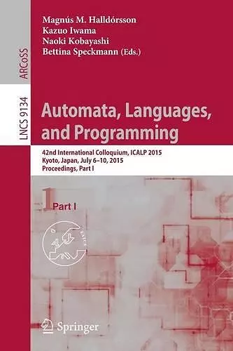 Automata, Languages, and Programming cover