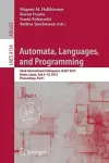 Automata, Languages, and Programming cover