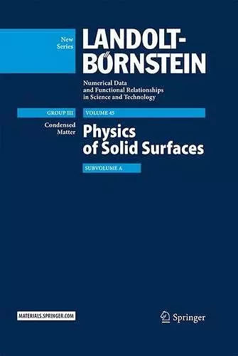 Physics of Solid Surfaces cover