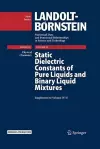 Static Dielectric Constants of Pure Liquids and Binary Liquid Mixtures cover