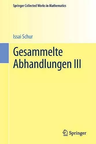 Gesammelte Abhandlungen III cover