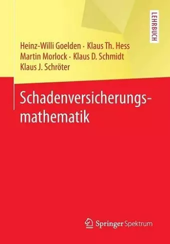 Schadenversicherungsmathematik cover