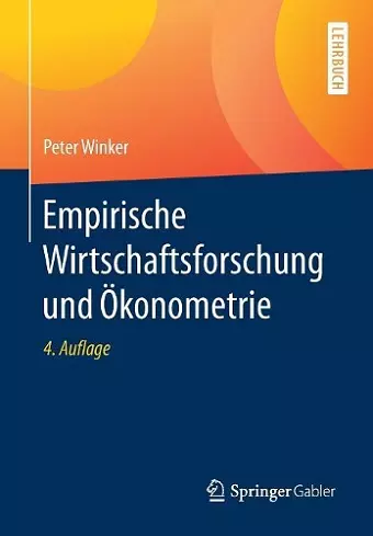 Empirische Wirtschaftsforschung Und Ökonometrie cover