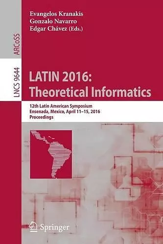 LATIN 2016: Theoretical Informatics cover