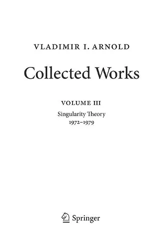 Vladimir Arnold – Collected Works cover