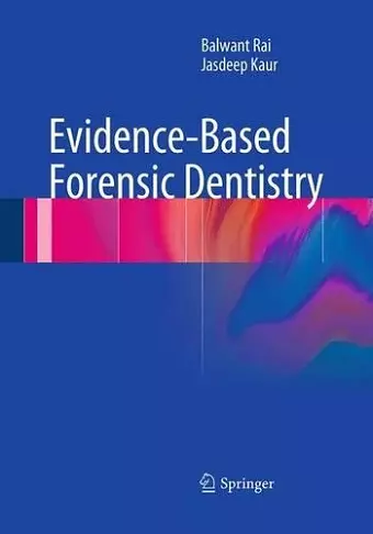 Evidence-Based Forensic Dentistry cover