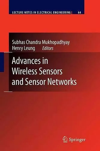 Advances in Wireless Sensors and Sensor Networks cover