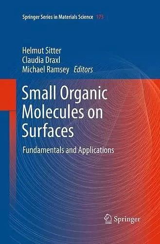 Small Organic Molecules on Surfaces cover