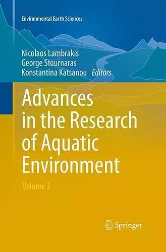 Advances in the Research of Aquatic Environment cover