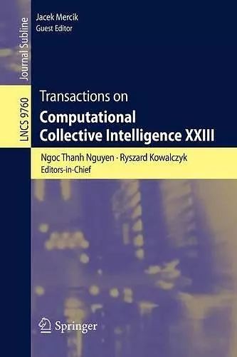 Transactions on Computational Collective Intelligence XXIII cover