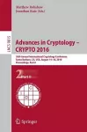 Advances in Cryptology – CRYPTO 2016 cover