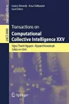 Transactions on Computational Collective Intelligence XXV cover