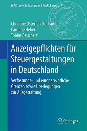 Anzeigepflichten Für Steuergestaltungen in Deutschland cover