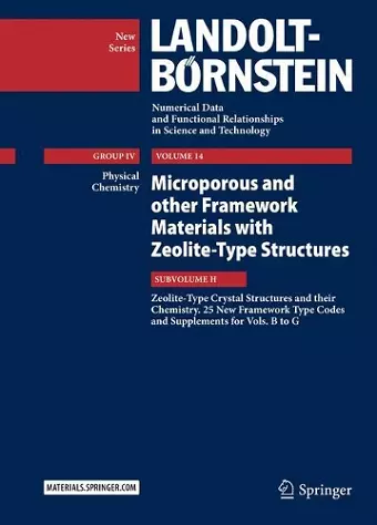 Microporous and other Framework Materials with Zeolite-Type Structures cover