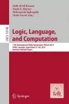 Logic, Language, and Computation cover