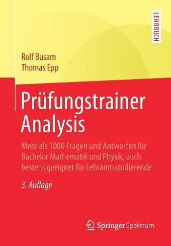 Prüfungstrainer Analysis cover