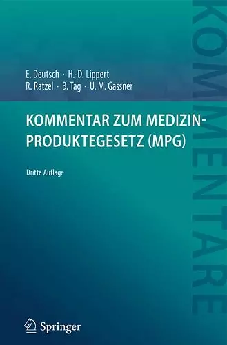 Kommentar zum Medizinproduktegesetz (MPG) cover