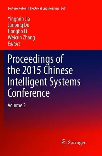 Proceedings of the 2015 Chinese Intelligent Systems Conference cover