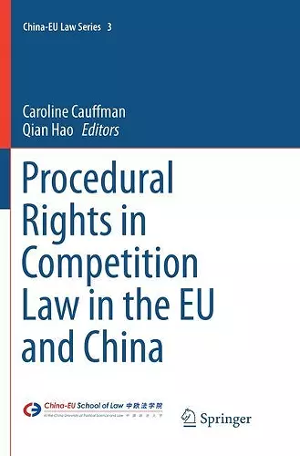 Procedural Rights in Competition Law in the EU and China cover