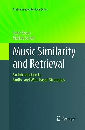 Music Similarity and Retrieval cover