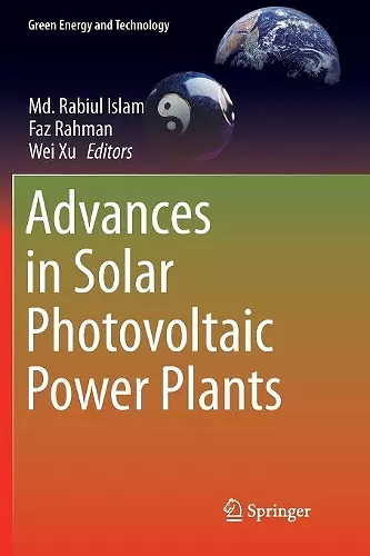 Advances in Solar Photovoltaic Power Plants cover