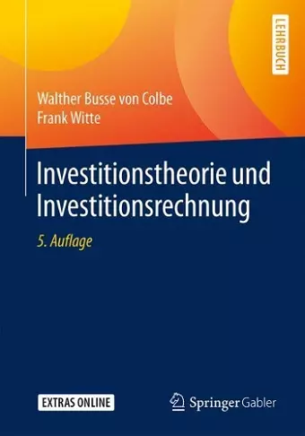 Investitionstheorie und Investitionsrechnung cover