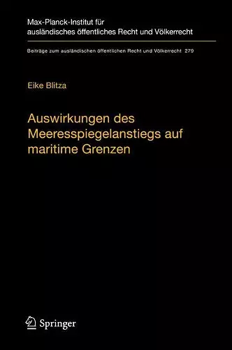 Auswirkungen des Meeresspiegelanstiegs auf maritime Grenzen cover