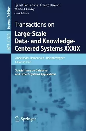 Transactions on Large-Scale Data- and Knowledge-Centered Systems XXXIX cover