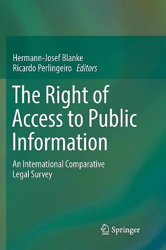 The Right of Access to Public Information cover