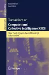 Transactions on Computational Collective Intelligence XXXII cover