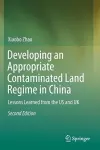 Developing an Appropriate Contaminated Land Regime in China cover