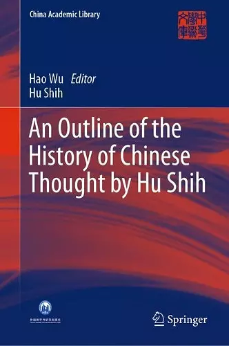 An Outline of the History of Chinese Thought by Hu Shih cover