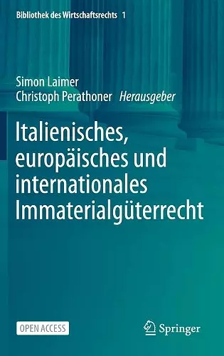 Italienisches, europäisches und internationales Immaterialgüterrecht cover