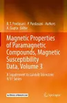 Magnetic Properties of Paramagnetic Compounds, Magnetic Susceptibility Data, Volume 3 cover