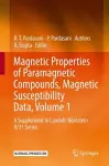 Magnetic Properties of Paramagnetic Compounds, Magnetic Susceptibility Data, Volume 1 cover
