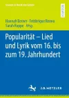 Popularität – Lied und Lyrik vom 16. bis zum 19. Jahrhundert cover