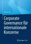 Corporate Governance für internationale Konzerne cover
