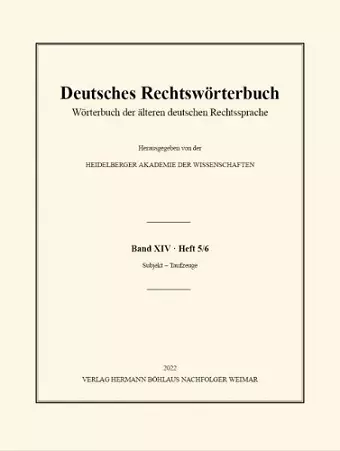Deutsches Rechtswörterbuch cover