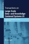 Transactions on Large-Scale Data- and Knowledge-Centered Systems LII cover